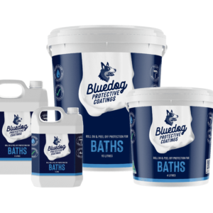 Don't waste hundreds of dollars to replace, repair or resurface damaged bathroom surfaces when they get damaged during a bathroom renovation. Bluedog Protective Coatings® BATH is your best friend for all building and DIY projects.